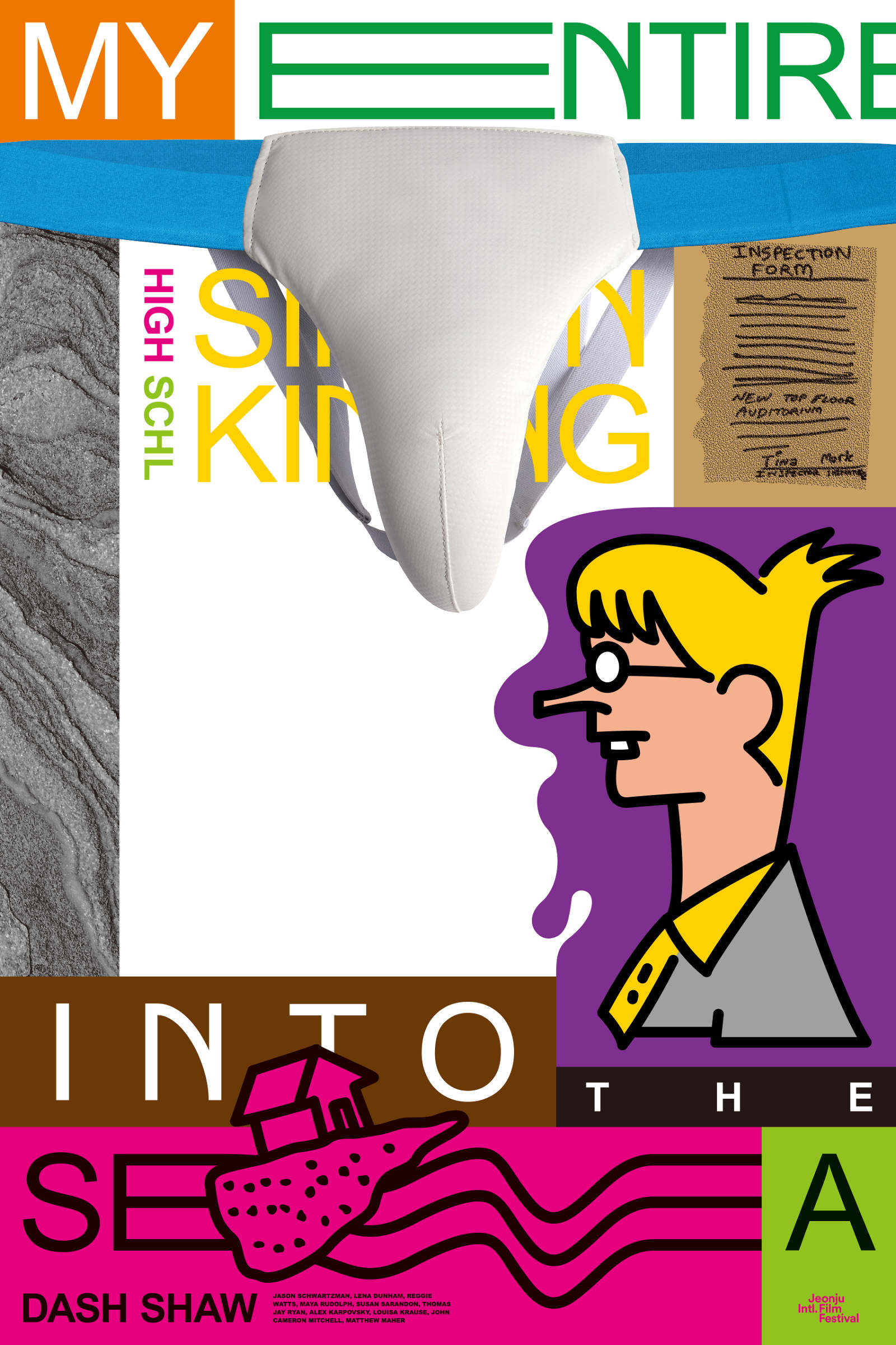 100 films 100 posters my entire high school sinking into the sea